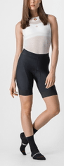 Castelli Női kerékpáros rövidnadrág Prima Short Black/Dark Grey, S, fekete/sötét szürke