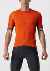 Castelli Férfi kerékpáros mez Entrata VI Jersey Fiery Red/Dark Gray-Ivory, XXL, narancssárga
