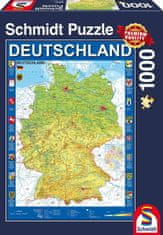 Schmidt Németország kirakós térképe 1000 darab