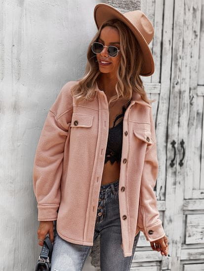 Wayfarer női velvet kabát Lambert rózsaszín