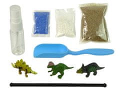 Lean-toys Dinoszaurusz kert egy Jar Light Creative matricák