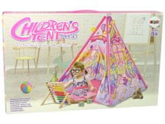 Lean-toys Fényhatások gyermek sátor Egyszarvú pónik Rózsaszín