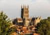 Puzzle Worcester Cathedral - kilátás a királyi kastély parkjából 1500 darab