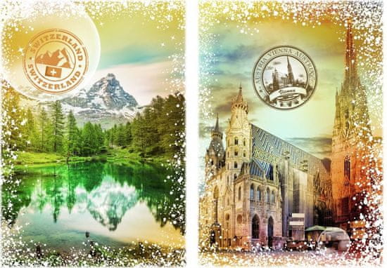 Grafika Puzzle Journey a világ körül: Ausztria és Svájc 2000 darab