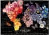 Virágzó világtérkép puzzle 1000 darab