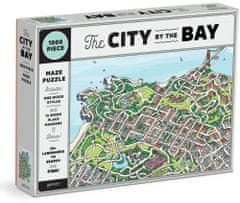 Galison Város San Francisco-öbölben 2 az 1-ben puzzle, 1000 darab