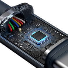 BASEUS Crystal Shine Series töltő- / adatkábel USB-C / USB-C 100W 2m CAJY000701, fekete