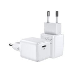 Joyroom Mini Fast Charger hálózati töltő adapter USB-C 25W 3A, fehér