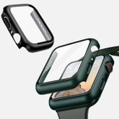 Coteetci Polikarbonát tok kijelző védelemmel Apple Watch 7, 45mm készülékhez, átlátszó