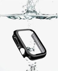 Coteetci Polikarbonát tok kijelző védelemmel Apple Watch 7, 45mm készülékhez, átlátszó