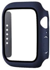 Coteetci Polikarbonát tok kijelző védelemmel Apple Watch 7, 45mm készülékhez, kék