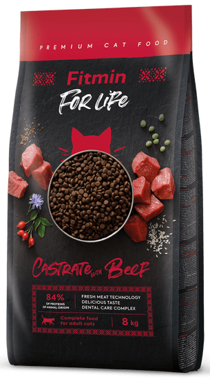 Fitmin cat For Life Castrate Beef 8 kg