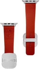 Coteetci Nobleman mágneses bőr pánt Apple Watch, 42/44/45mm készülékhez, piros