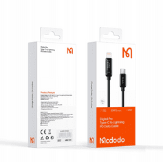 Mcdodo MCDODO DIGITAL PRO KÁBEL USB-C LIGHTNING 20W 1,2M CA-8810