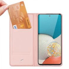 Dux Ducis Skin Pro bőr könyvtok Samsung Galaxy A73, rózsaszín