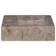 Greatstore szürke márvány mosdókagyló 38 x 24 x 6,5 cm