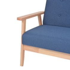 shumee 2 személyes kék szövet kanapé