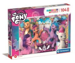 Clementoni Puzzle My Little Pony: Szerető pónik MAXI 104 db