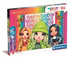 Clementoni Briliáns puzzle Rainbow High: Poppy, Jade és Skyler 104 darab