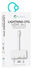 Coteetci 3in1 Adapter Lightning HDMI-re, USB-A és Lightning