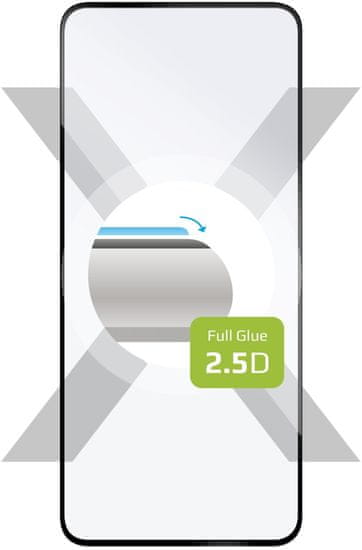 FIXED Full-Cover edzett védőüveg Xiaomi Redmi 10 (2022) számára, a képernyő egész felületére ragasztva FIXGFA-892-BK, áttetsző/fekete