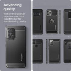 Spigen Rugged Armor szilikon tok Samsung Galaxy A53 5G, fekete