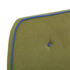 shumee zöld szövetkárpitozású ágykeret 90 x 200 cm