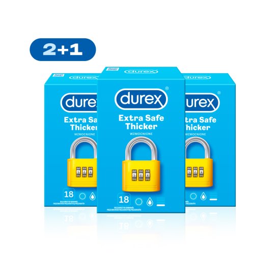 Durex Extra Safe 2+1