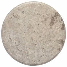 Greatstore szürke márvány asztallap Ø50 x 2,5 cm