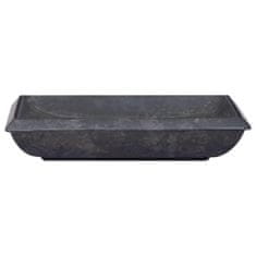 Greatstore fekete márvány mosdókagyló 50 x 35 x 10 cm