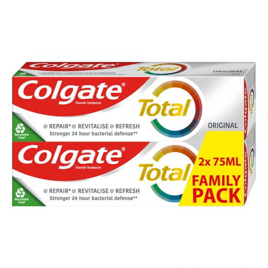 Colgate Total Original fogkrém, duopack, 2x75ml