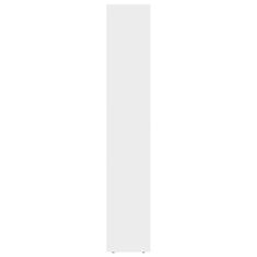 shumee magasfényű fehér forgácslap könyvszekrény 36 x 30 x 171 cm