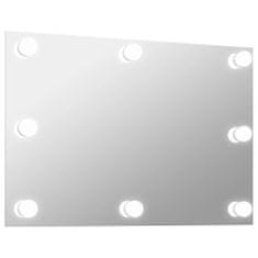 shumee keret nélküli téglalap alakú fali tükör LED-világítással