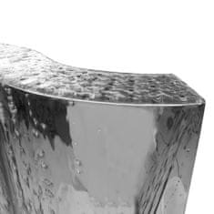 Greatstore ezüstszínű rozsdamentes acél kerti szökőkút 60,2x37x122,1 cm