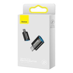 BASEUS Ingenuity Mini OTG adapter USB-C / USB 3.1, fekete