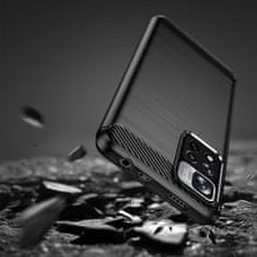 MG Carbon Case Flexible szilikon tok Xiaomi Poco X4 NFC, fekete