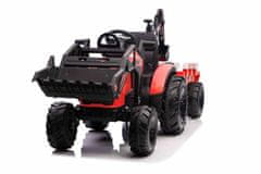 Beneo TOP-WORKER 12V elektromos traktor kanállal és pótkocsival, puha PU ülés, 2x45 W motor, 12V10Ah akku