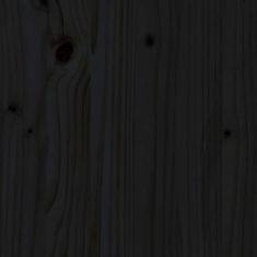 Greatstore fekete tömör fenyőfa monitorállvány 50x27x10 cm