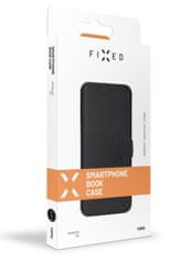 FIXED Topic vékony flip tok Motorola Moto E20 készülékhez (FIXTOP-802-BK), fekete