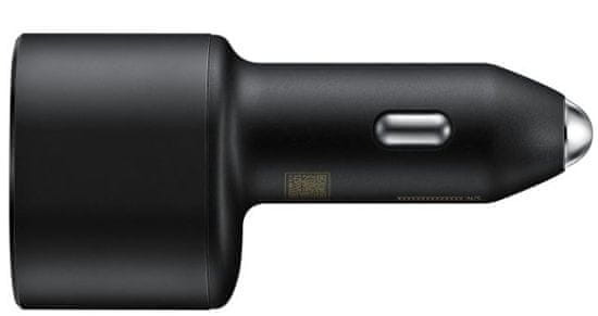 SAMSUNG Kettős autós töltő 45 W-os szupergyors töltés támogatással és két USB-C és USB-A EP-L5300XBEGEU csatlakozóval