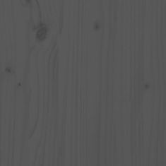 Greatstore tömör fenyőfa macskaház szürke 60 x 36 x 60 cm