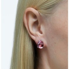 Swarovski Gyönyörű fülbevaló rózsaszín kristályokkal Gema 5614455