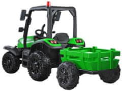 RAMIZ Ramiz traktor pótkocsival és jelzőlámpával zöld színben