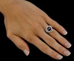 Silvego Laguna ezüst gyűrű valódi természetes fekete gyönggyel LPS0044B (Kerület 48 mm)