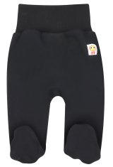 Nini fiú organikus pamut baba rugdalózó nadrág ABN-2939, fekete, 56
