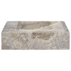 Greatstore szürke márvány mosdókagyló 58 x 39 x 10 cm