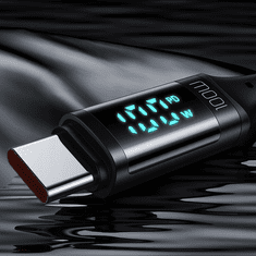 Mcdodo Mcdodo USB C típusú telefonkábel - USB C típusú, 1,2 m, fekete CA-1100