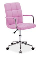 Signal Irodai szék Q-022 öreg rózsaszín bársony 52