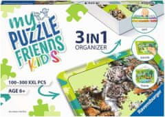 Ravensburger My Puzzle Friends Kids 3 az 1-ben puzzle készlet zöld