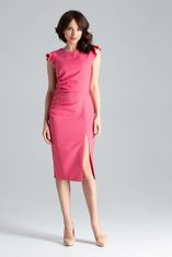 Lenitif Női midi ruha Nenneke L034 rózsaszín S